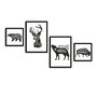 Wallity Cuadro Decorativo 4 Piezas Multicolor